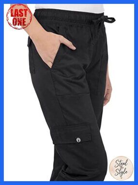 Cargo Chef Pants Relaxed Fit Tapered Leg Work Uniform